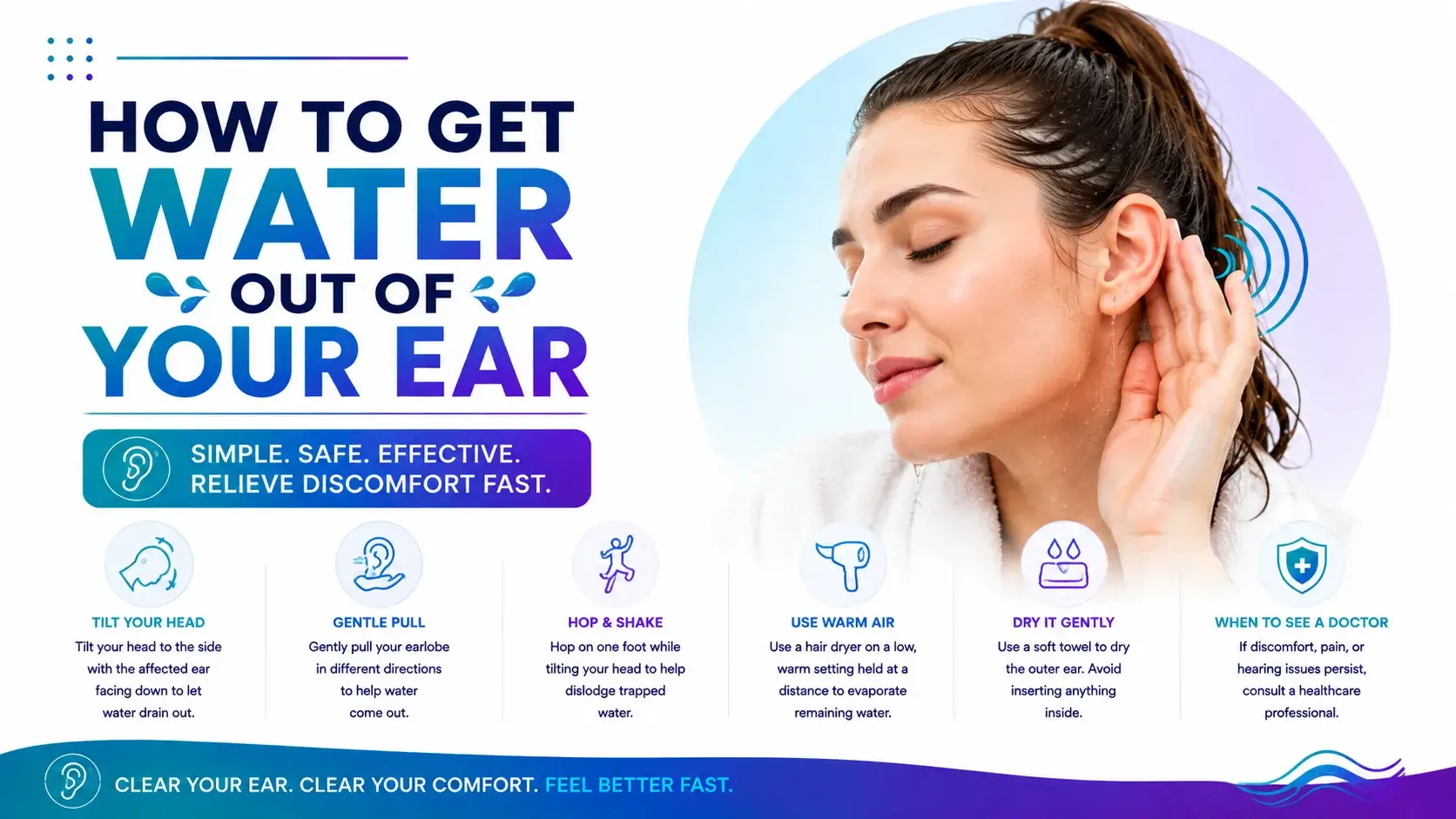 How To Get Water Out Of Your Ear