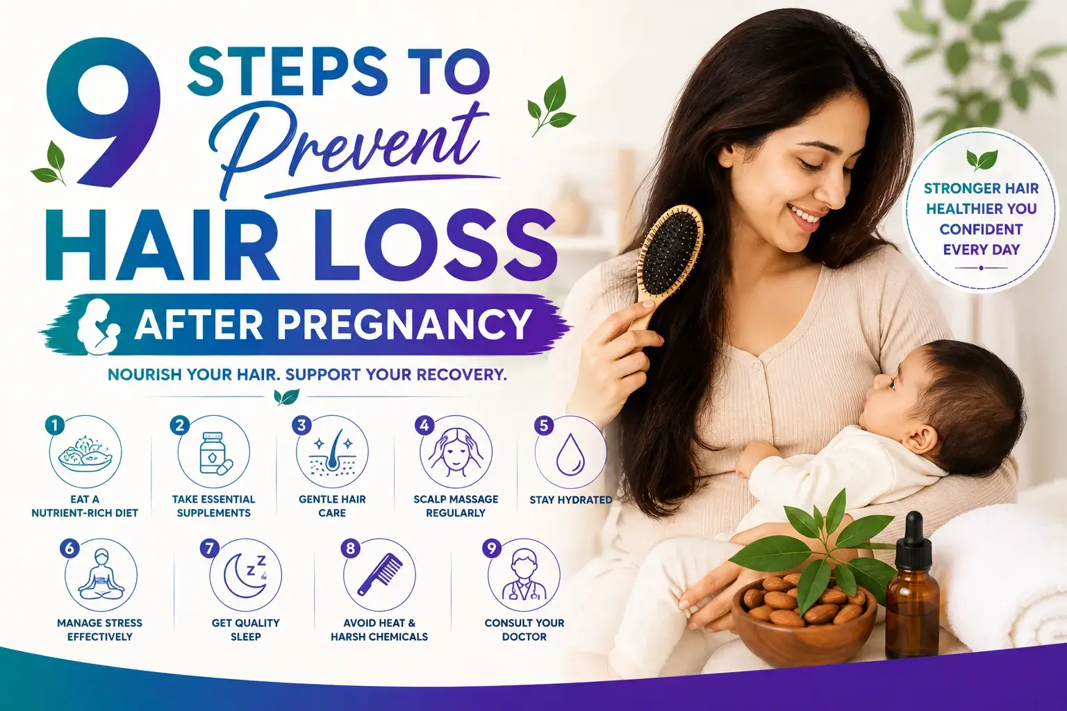 Steps To Prevent Hair Loss After Pregnancy
