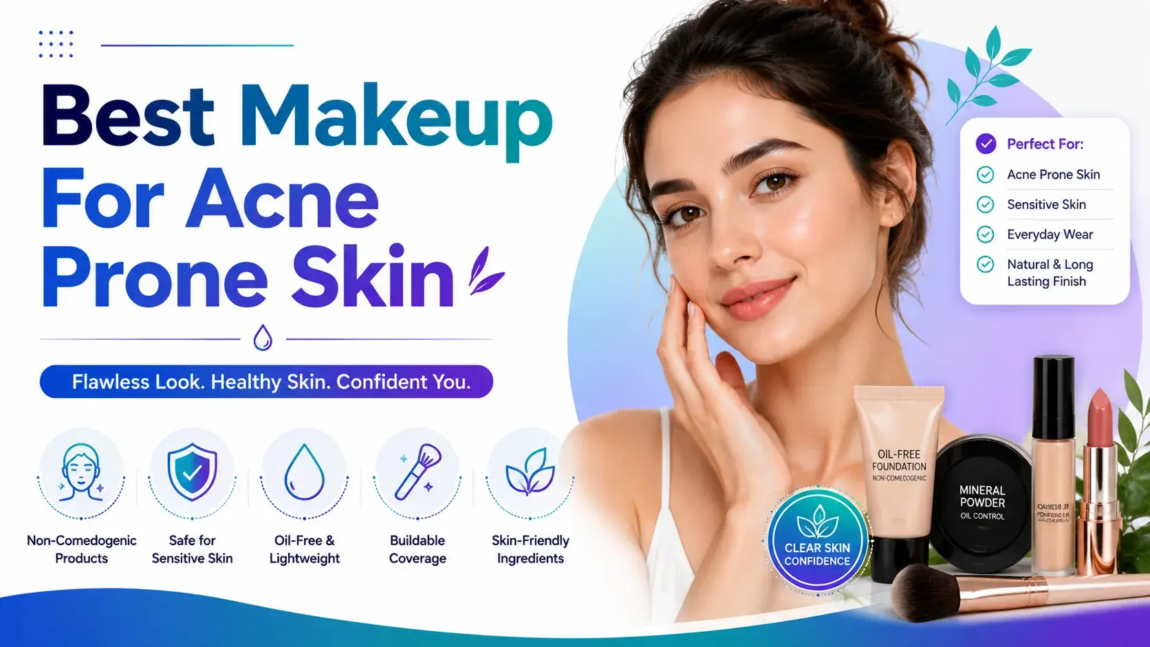 The Best Makeup For Acne Prone Skin