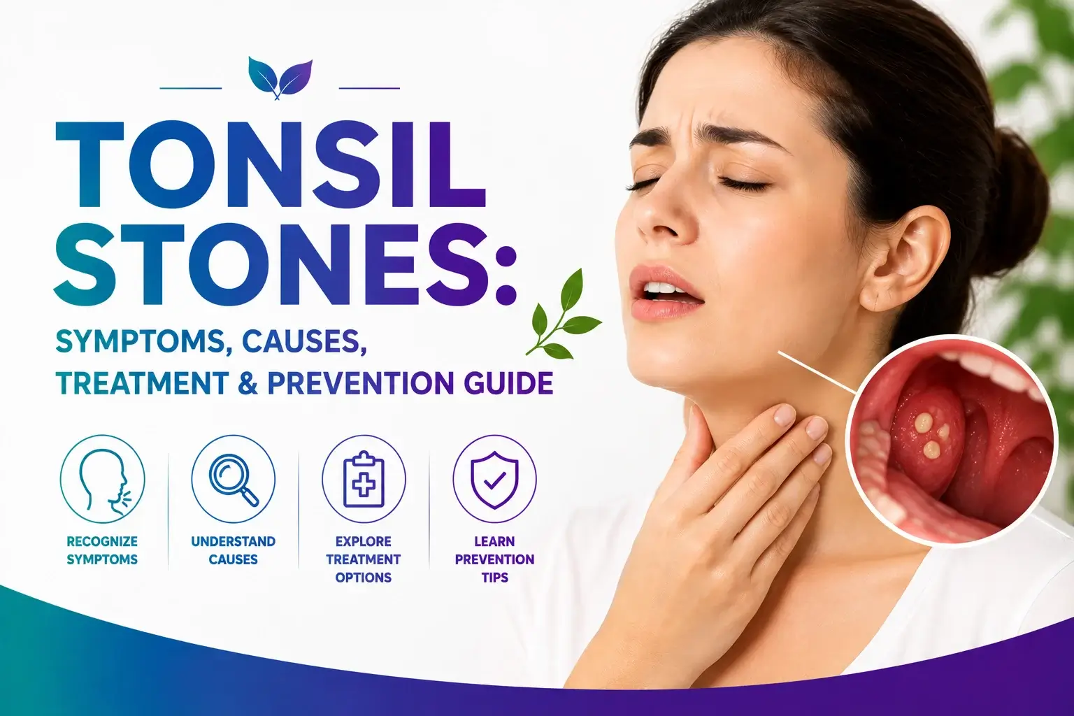 Tonsil Stones Symptoms, Causes, Treatment & Prevention