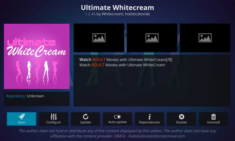 Ultimate Whitecream on Kodi