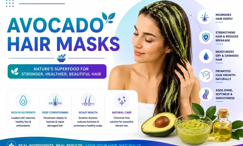 Avocado Hair Masks for Glowing Hair