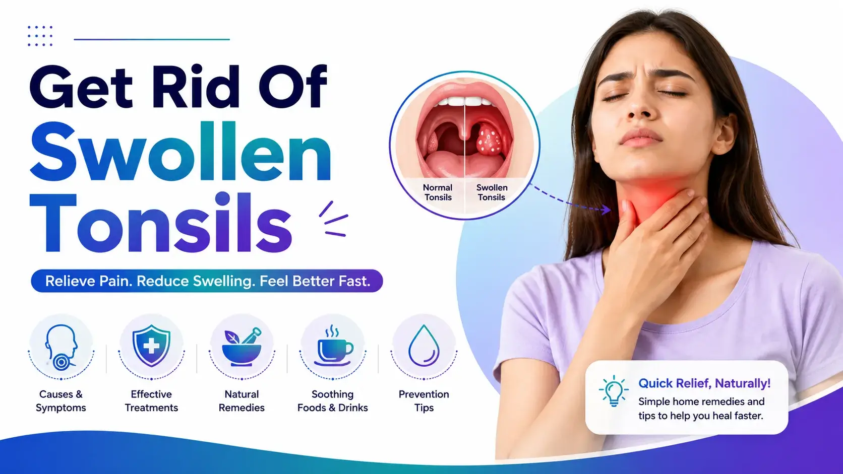 How to Get Rid Of Swollen Tonsils