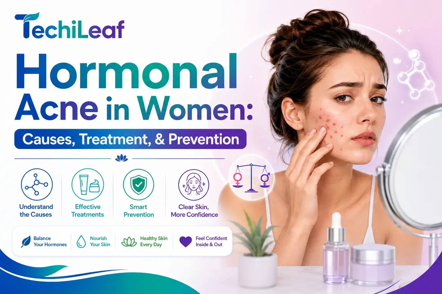 Reason behind hormonal acne in Women