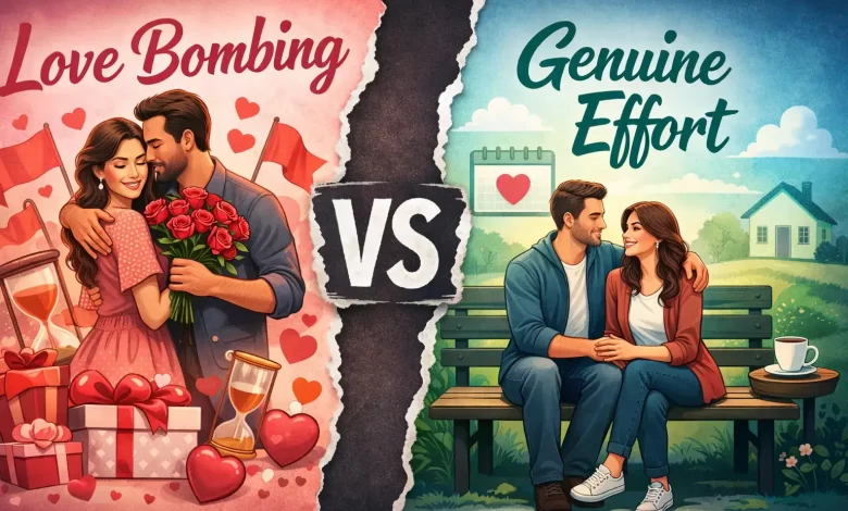 love bombing vs genuine effort